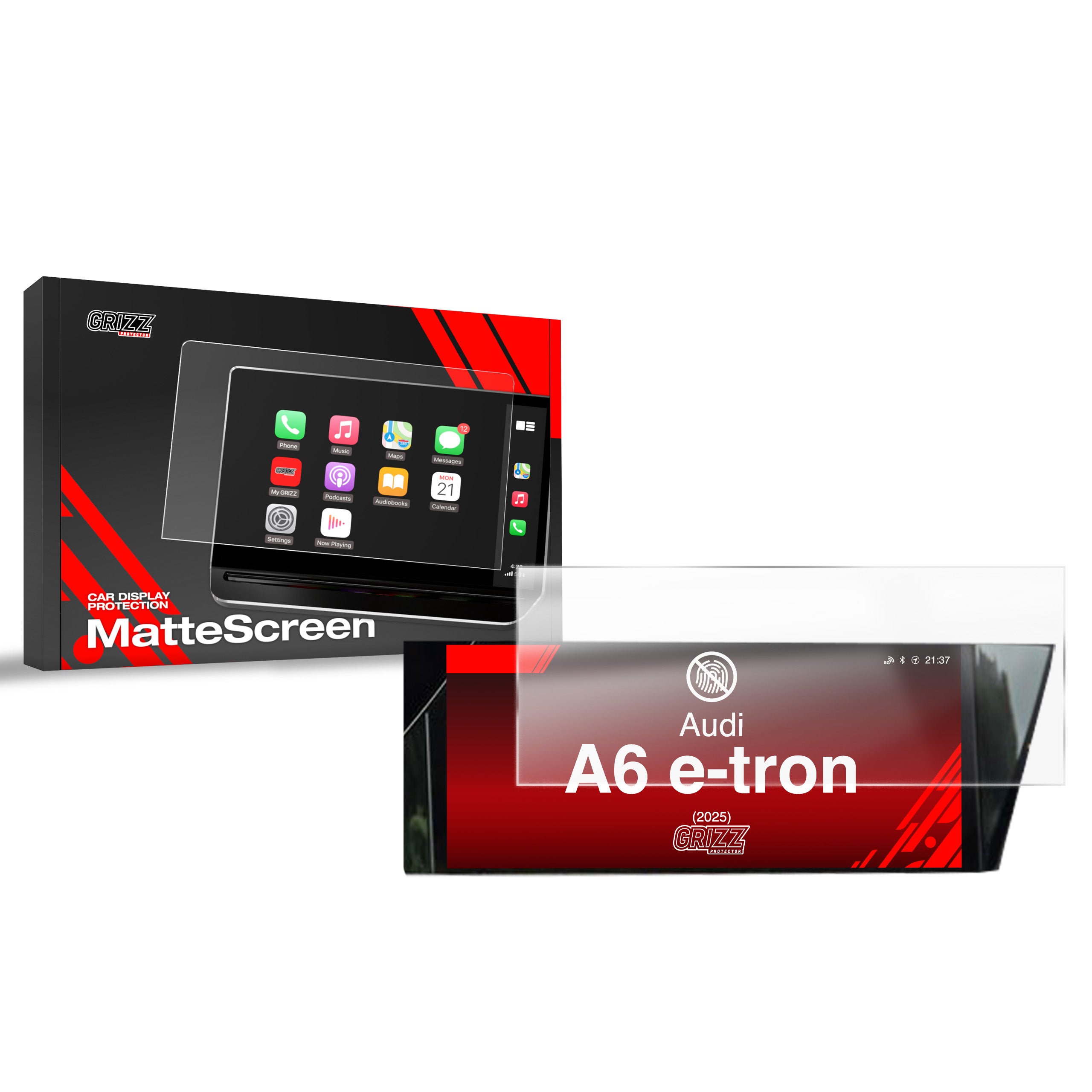 Matte Autodisplayfolie für Audi A6 e-tron 10,9" (2025-2026), Grizz Protector