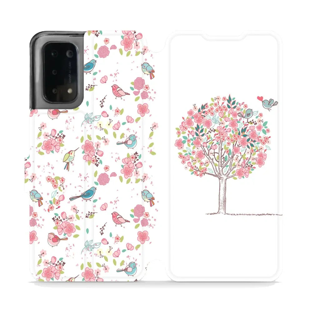 Handyhülle mit klappe für Oppo A54 5G, Mobiwear Book, Rosa Hain