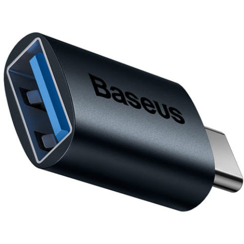 Baseus Ingenuity, Mini OTG Adapter, USB-C auf USB-A Adapter, blau