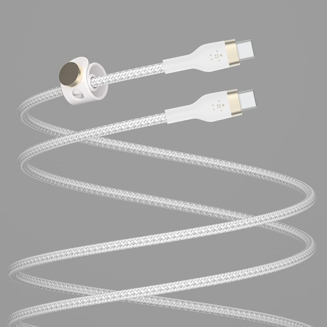 Kabel Belkin Boost Charge Pro Flex Braided USB-C für USB-C 1m, Weiß