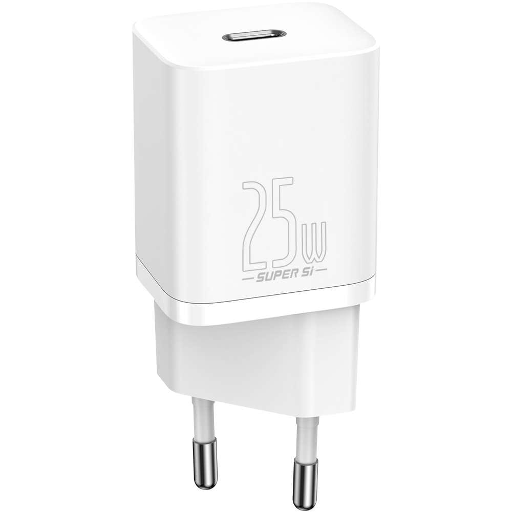 Wandladegerät Baseus Super Si QC USB-C, 25W, Weiß