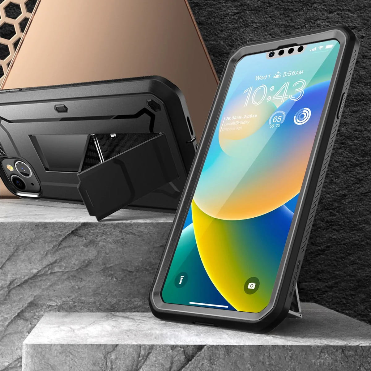 Schutzhülle Supcase UB Pro SP für iPhone 14 / 13, Schwarz