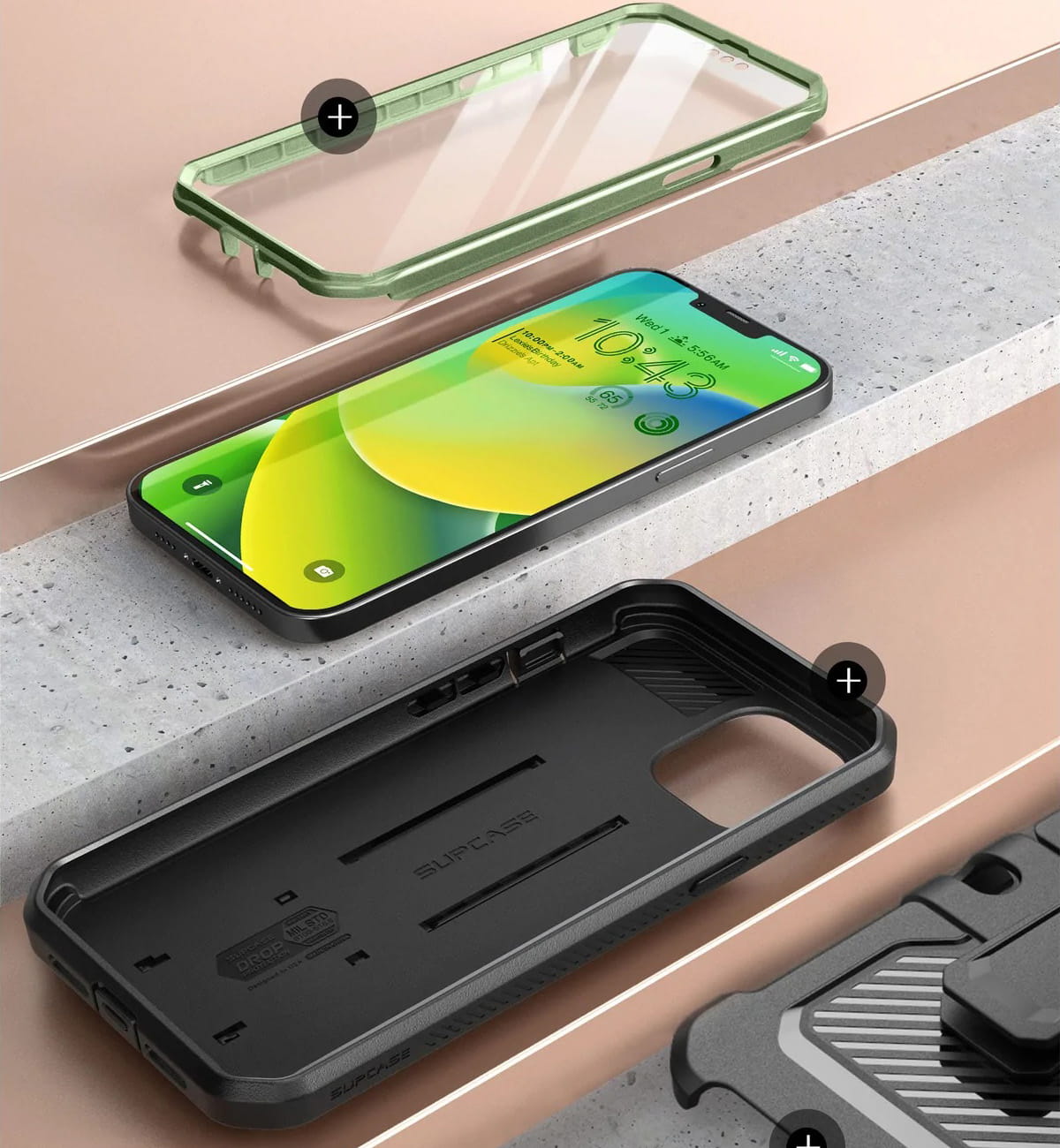 Schutzhülle Supcase UB Pro SP für iPhone 14 / 13, Grün