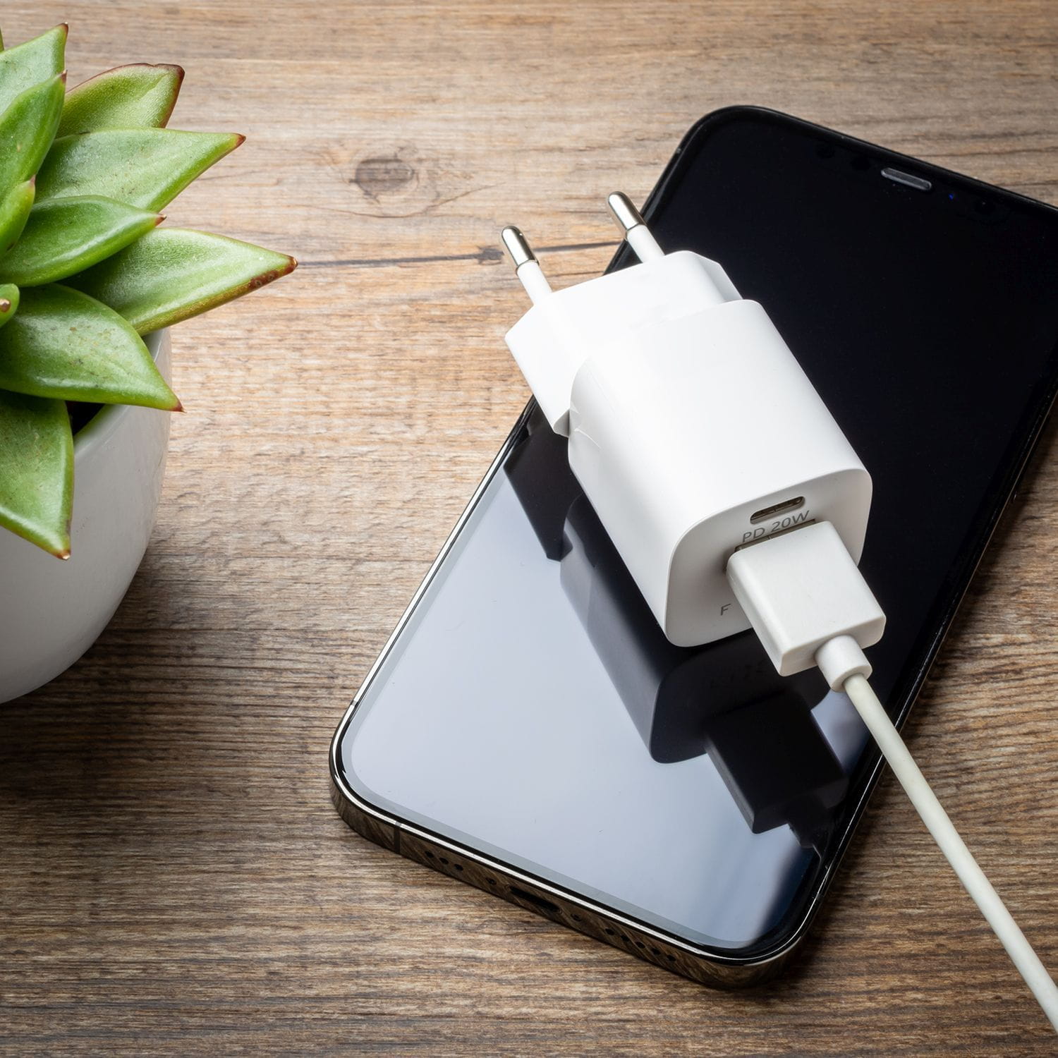 Ladegerät Fixed Mini PD Travel Charger, USB-C, USB-A, 20 W, QC 3.0, Weiß
