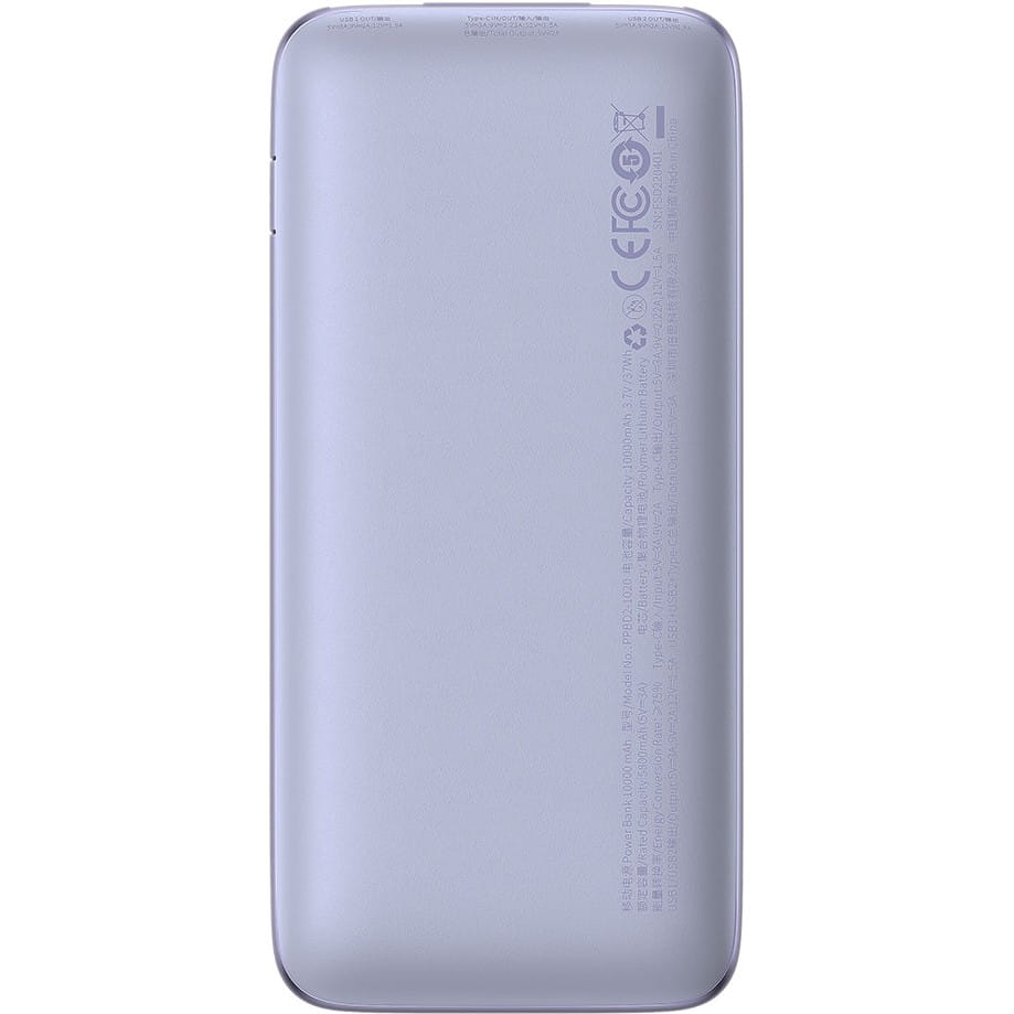 Akku Baseus Bipow Pro Power Bank 10000mAh 20W, Violett