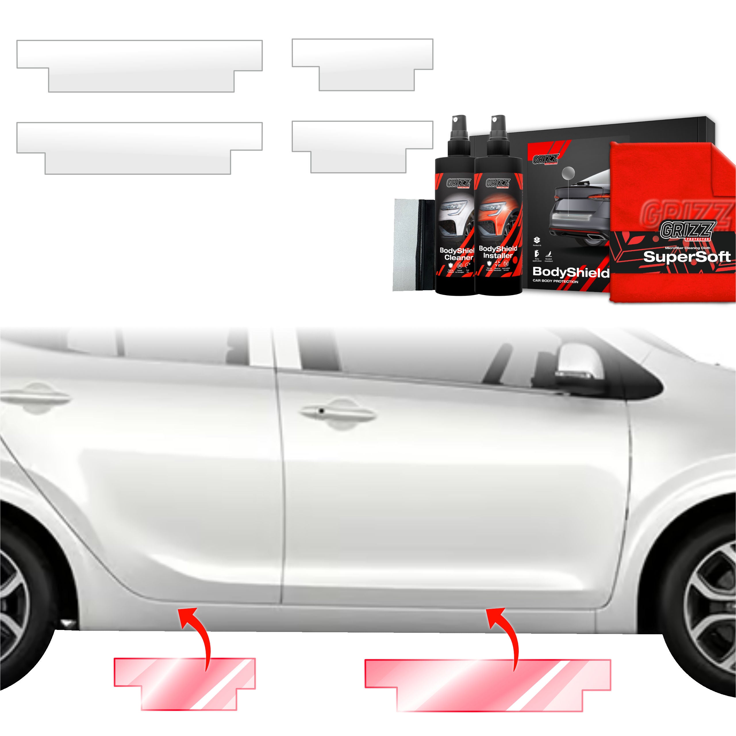 4in1 Schutzfolie Grizz Protector für Schweller - Kia Picanto (2023-2026)