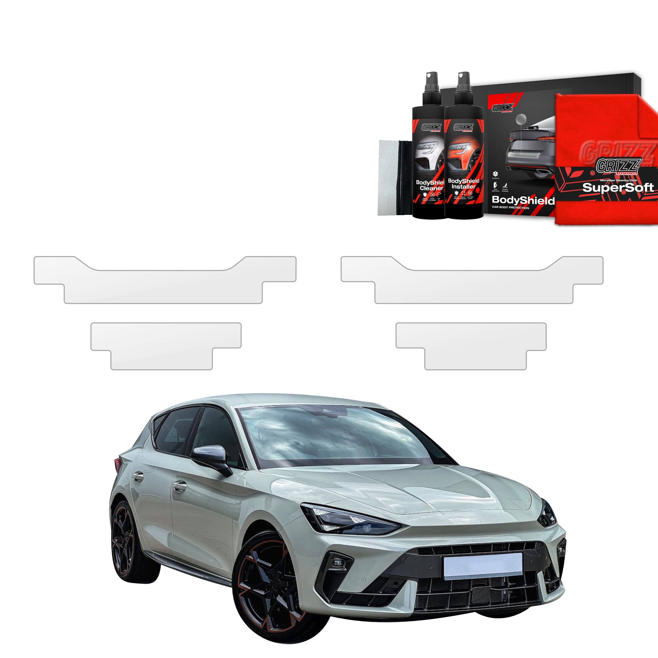 4in1 Schutzfolie Grizz Protector für Schweller - Cupra Leon Hatchback (2024-2026)