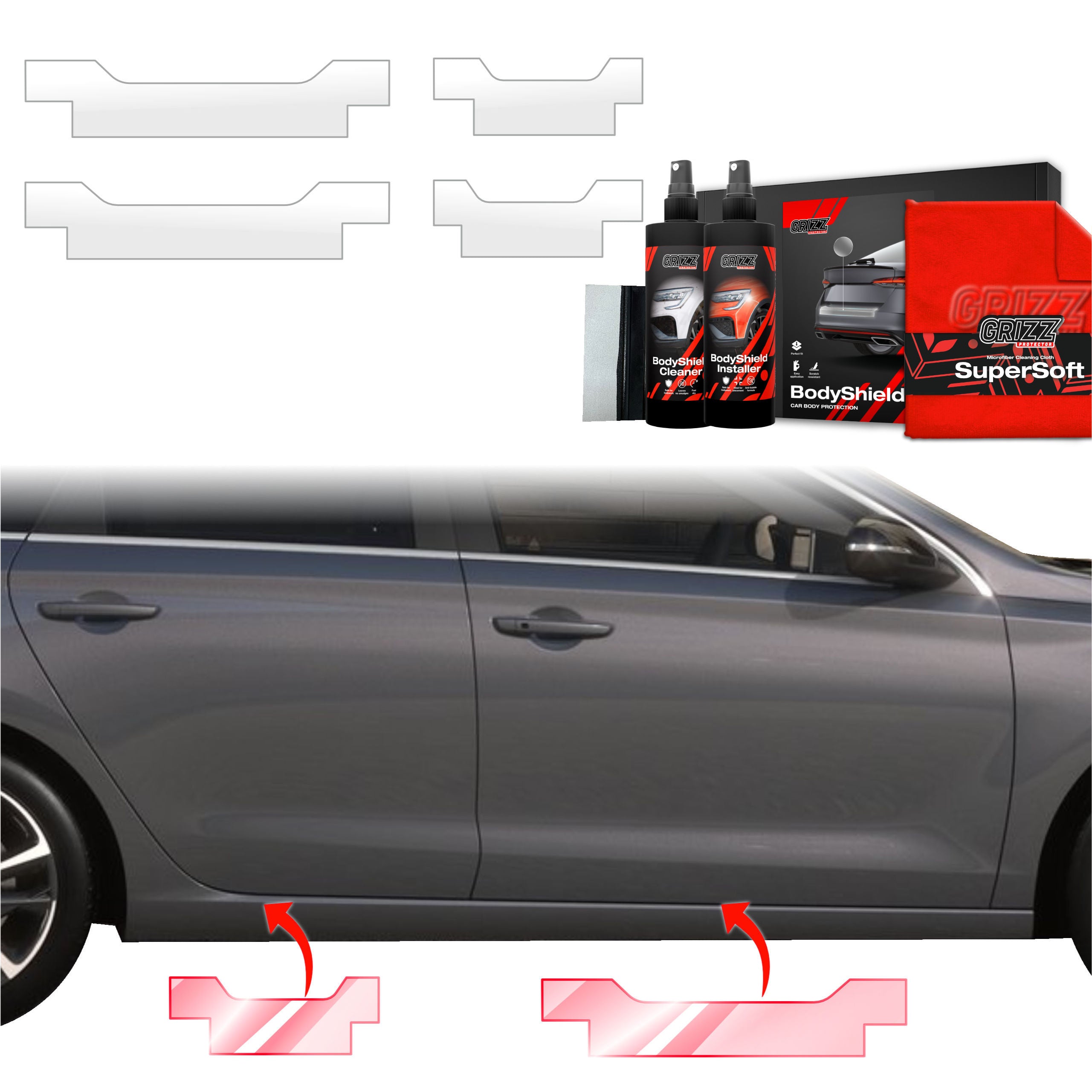 4in1 Schutzfolie Grizz Protector für Schweller - Hyundai i30 Wagon (2020-2026)