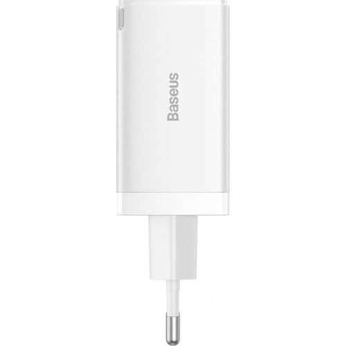 Ladegerät Baseus GaN5 Pro 2x USB-C, USB-A 65W, Weiß