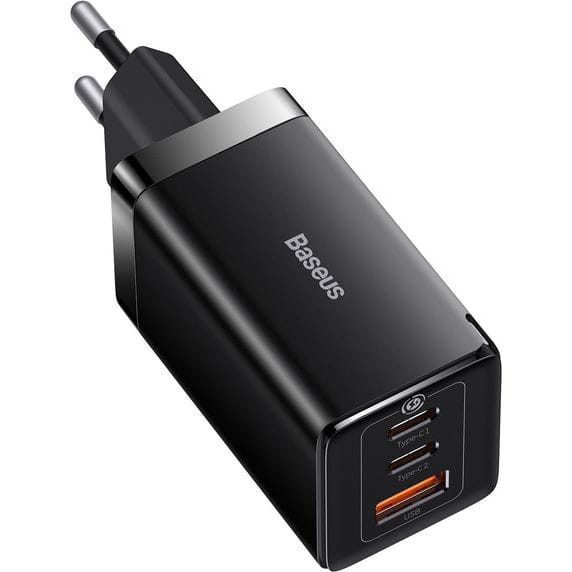 Ladegerät Baseus GaN5 Pro 2x USB-C, USB-A 65W, Schwarz