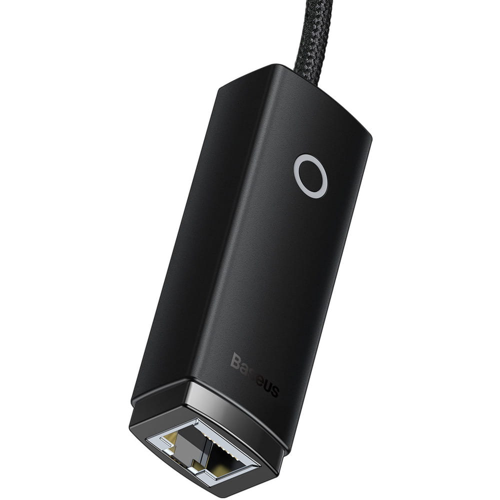 Netzwerkadapter Baseus Lite Series USB-C zu RJ45 1000MBPS, Schwarz