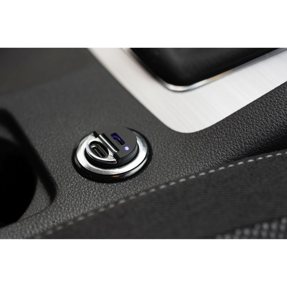 Auto Ladegerät Fixed Dual USB-C Car Charger 30W, Schwarz