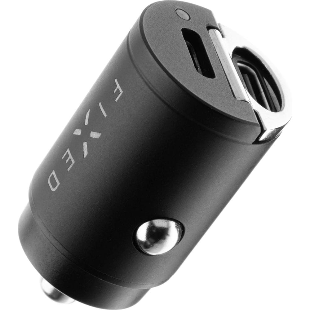 Auto Ladegerät Fixed Dual USB-C Car Charger 30W, Schwarz