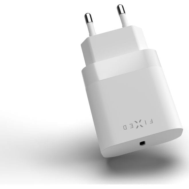 Ladegerät Fixed PD Travel Charger, 20W USB-C, weiß - kompakter Adapter für schnelles Laden, ideal für Reisen.