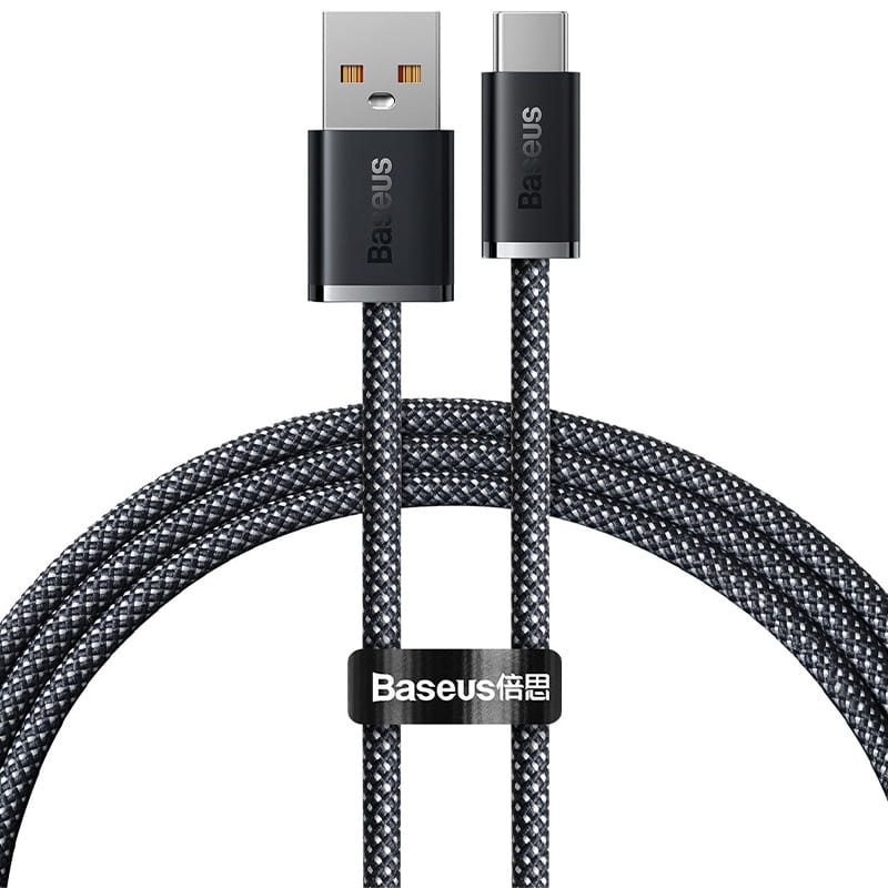 Kabel Dynamic Series Baseus USB-A zu USB-C 100W 1m, dunkelgrau
