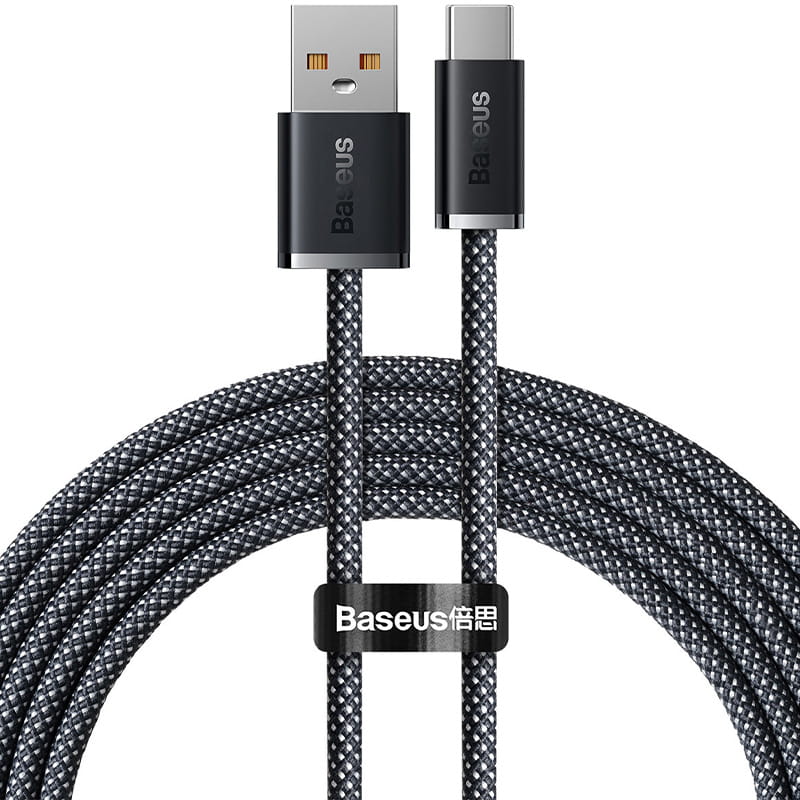 Kabel Dynamic Series Baseus USB-A zu USB-C 100W 2m, dunkelgrau