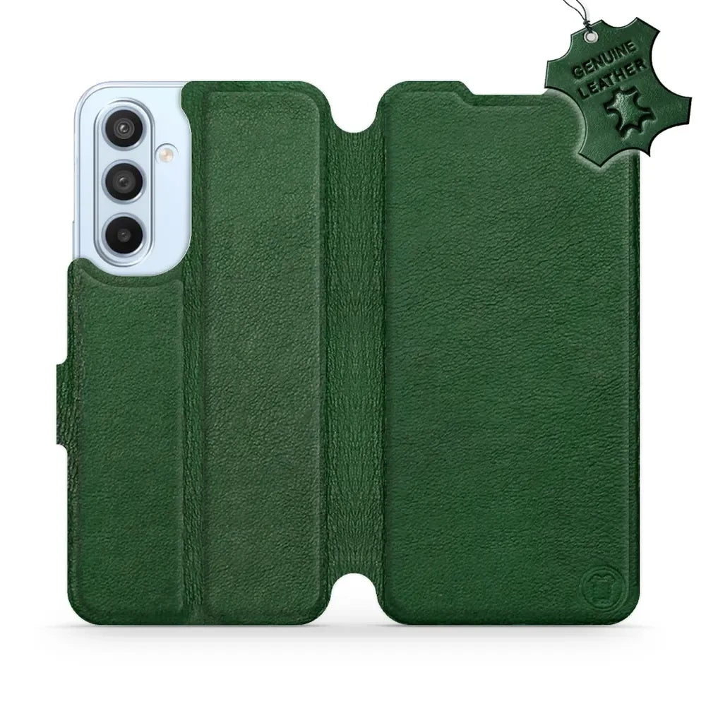Echtleder Handyhülle für Galaxy A54 5G, Mobiwear Leather, Grün