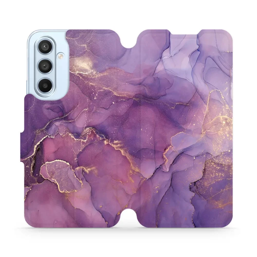Handyhülle mit klappe für Galaxy A54 5G, Mobiwear Book, Violett