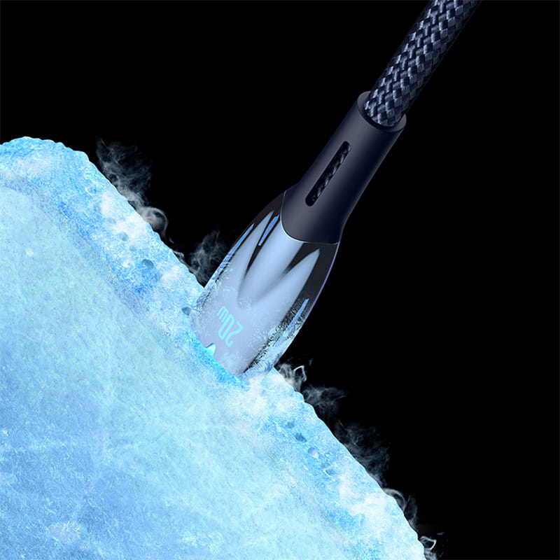 Kabel Baseus Glimmer Series 100 W USB-A zu USB-C 2m, blau