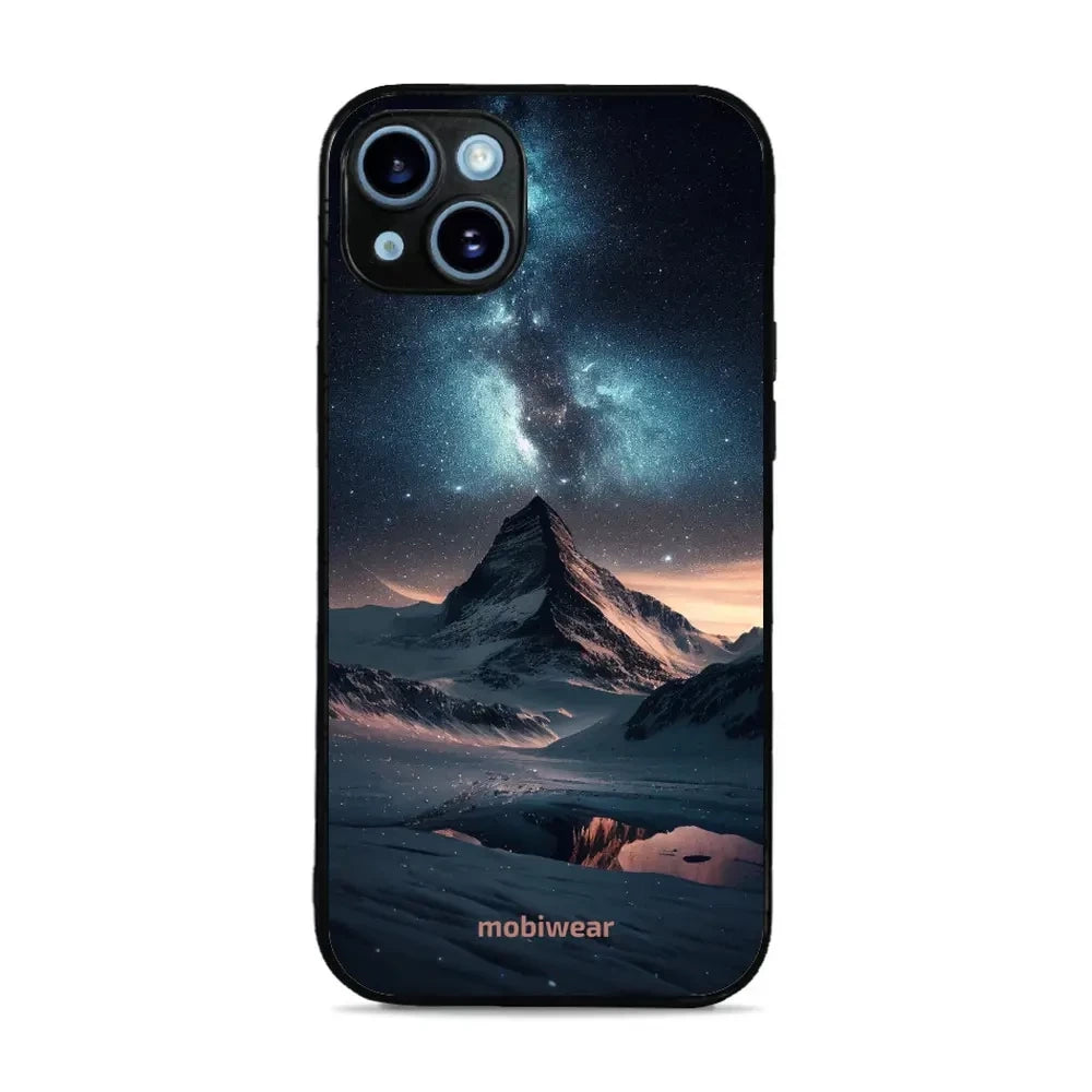 Handyhülle für iPhone 14 Plus, Mobiwear Glossy Case, Nachtberg