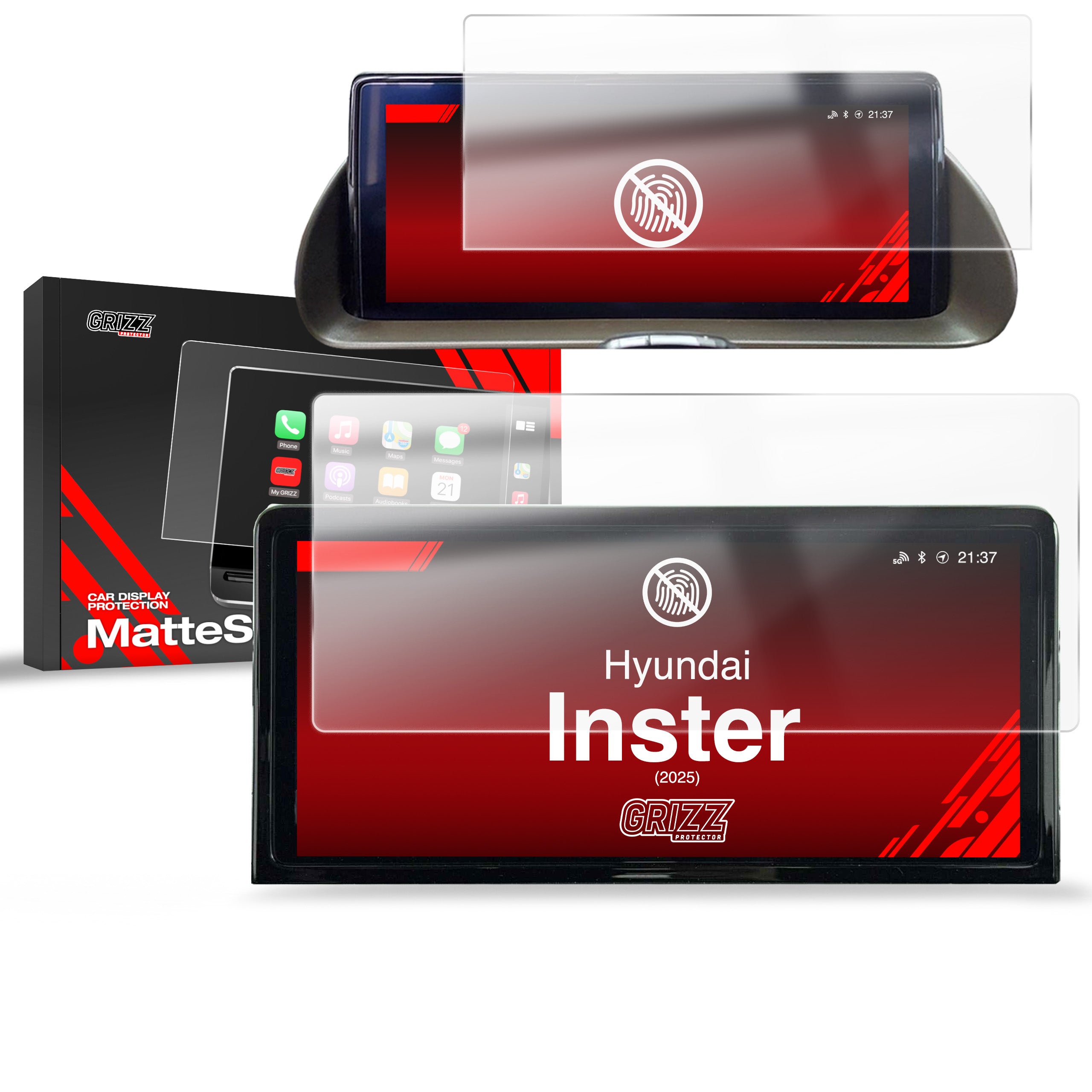 Matte Autodisplayfolie für Hyundai Inster 10,25" (2025-2026), Grizz Protector