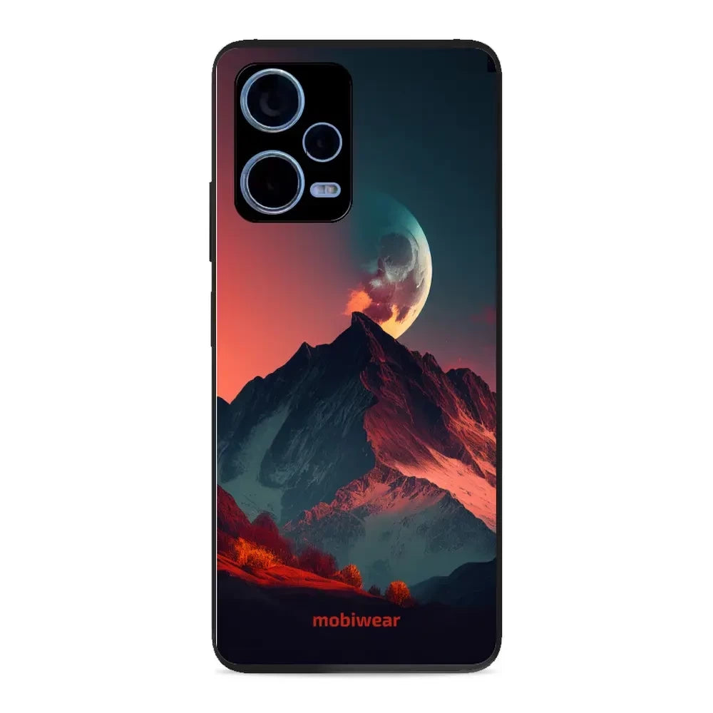 Handyhülle für Xiaomi Redmi Note 12 Pro+ 5G, Mobiwear Glossy Case, Gebirgsdämmerung