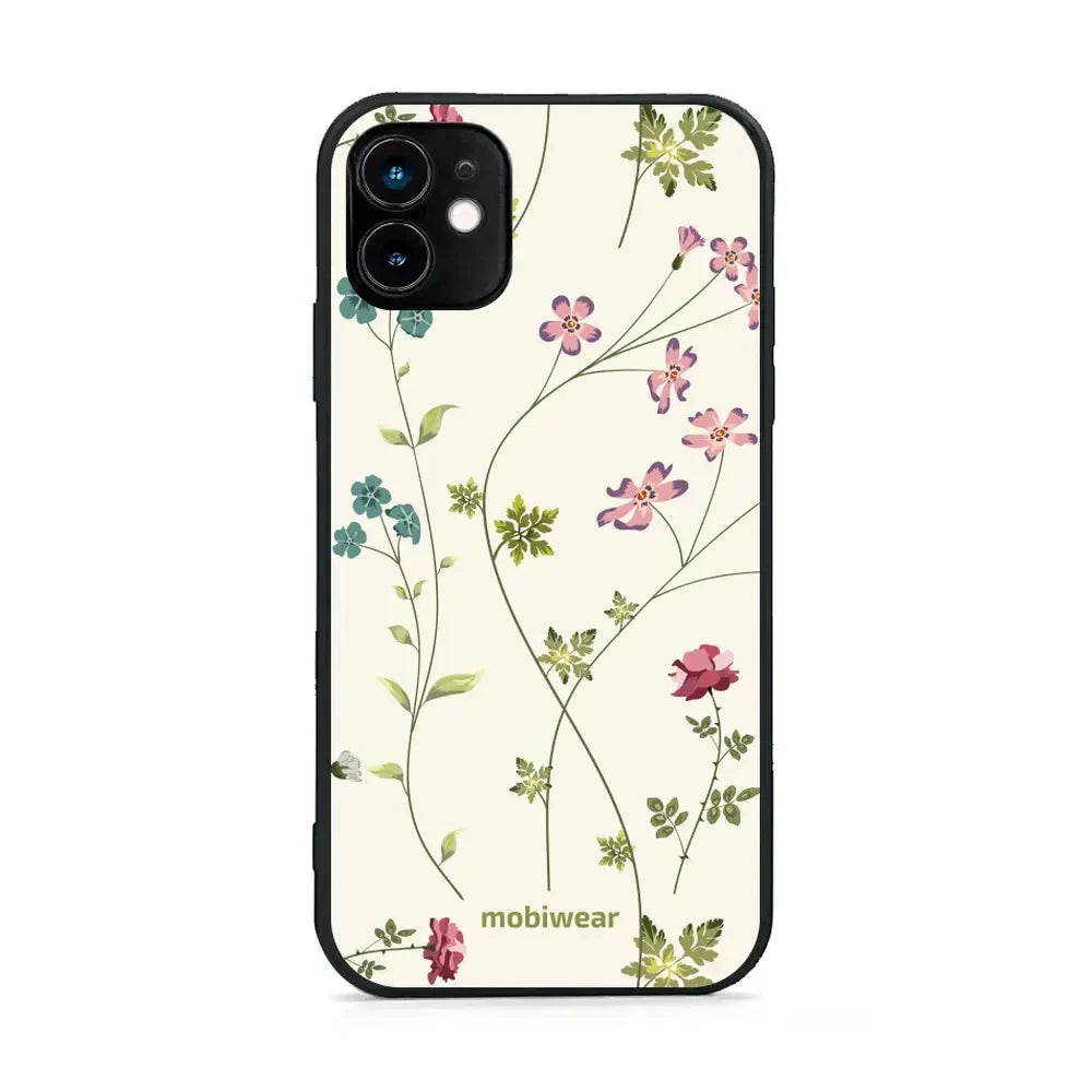 Handyhülle für iPhone 11, Mobiwear Glossy Case, Idyllische Blüte