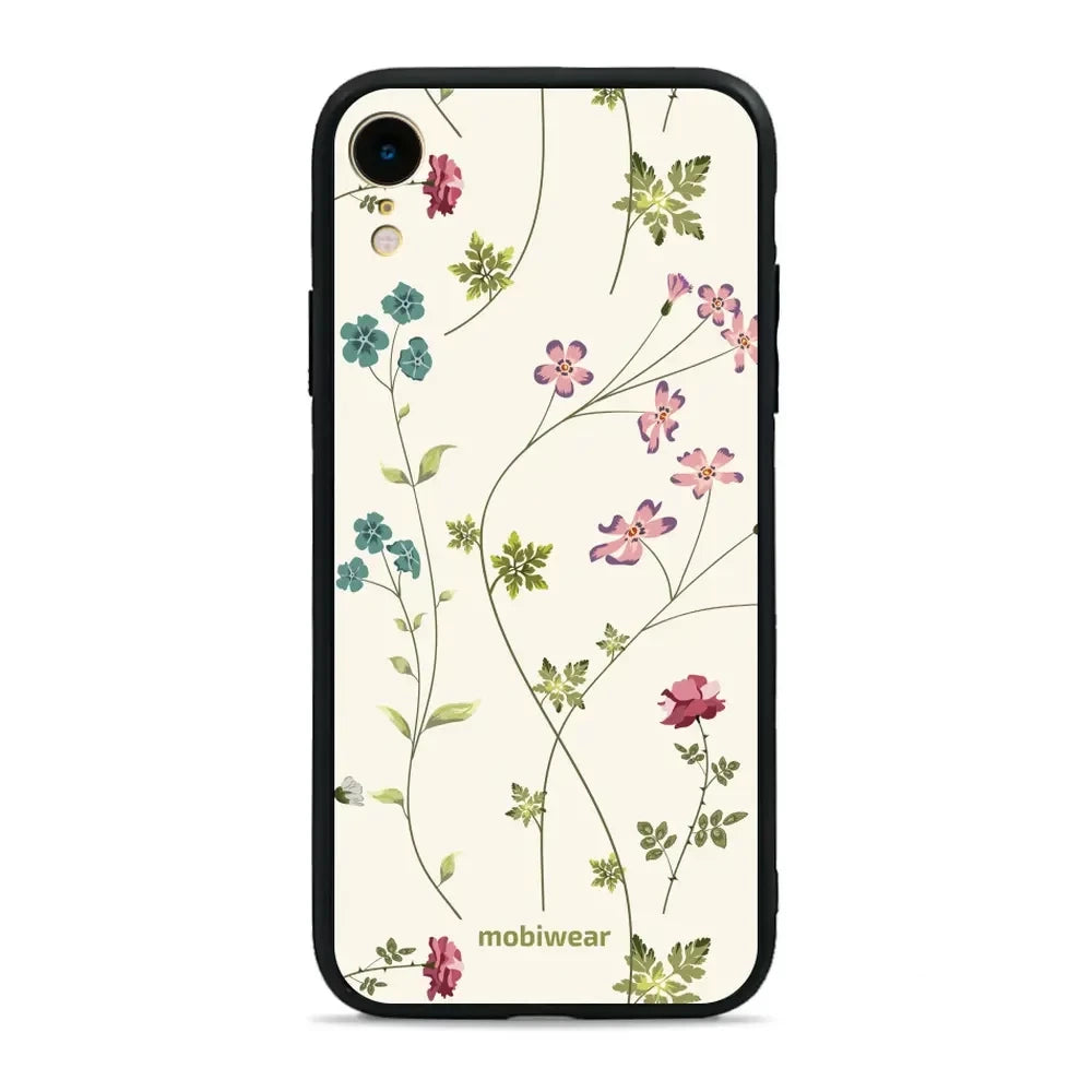 Handyhülle für iPhone Xr, Mobiwear Glossy Case, Idyllische Blüte