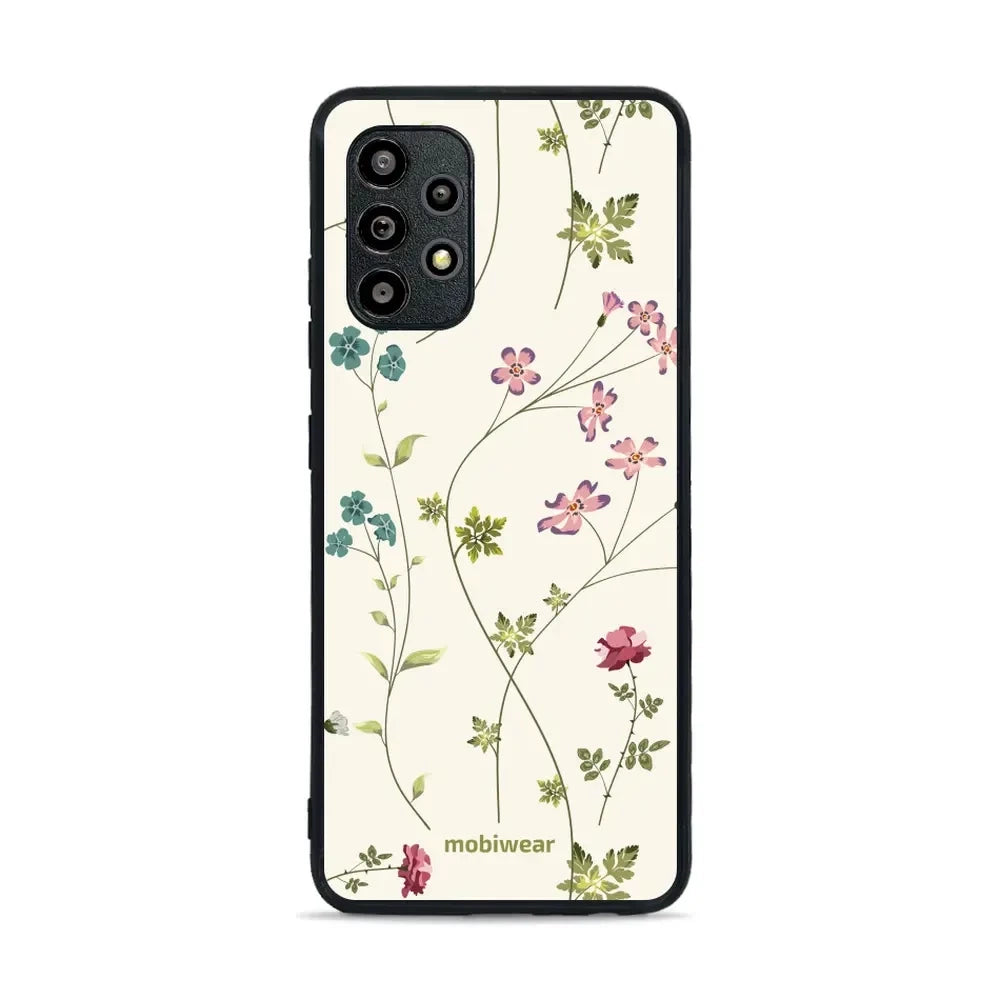 Handyhülle für Galaxy A32 4G, Mobiwear Glossy Case, Idyllische Blüte