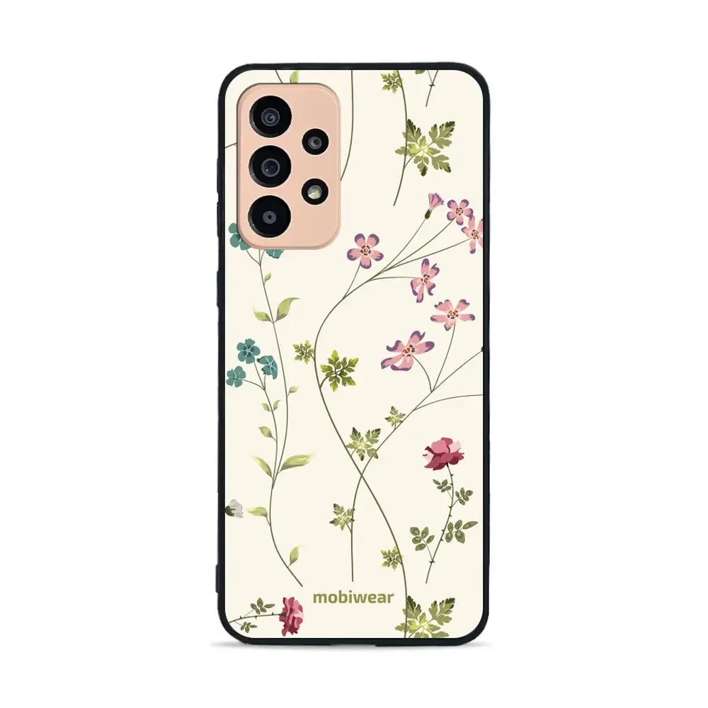 Handyhülle für Galaxy A33 5G, Mobiwear Glossy Case, Idyllische Blüte