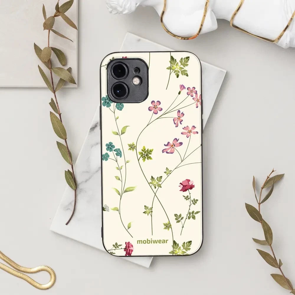 Handyhülle für Galaxy A52, Mobiwear Glossy Case, Idyllische Blüte