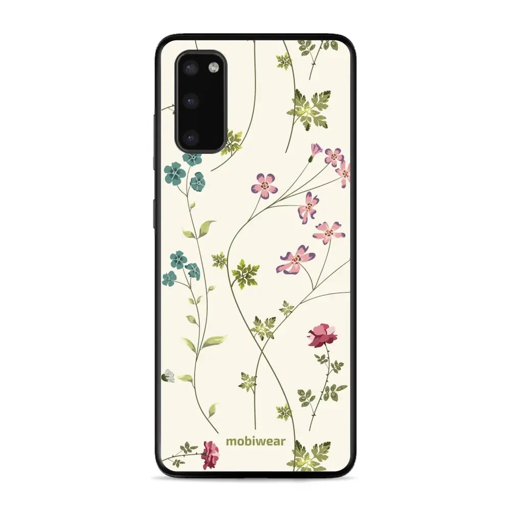 Handyhülle für Galaxy S20, Mobiwear Glossy Case, Idyllische Blüte