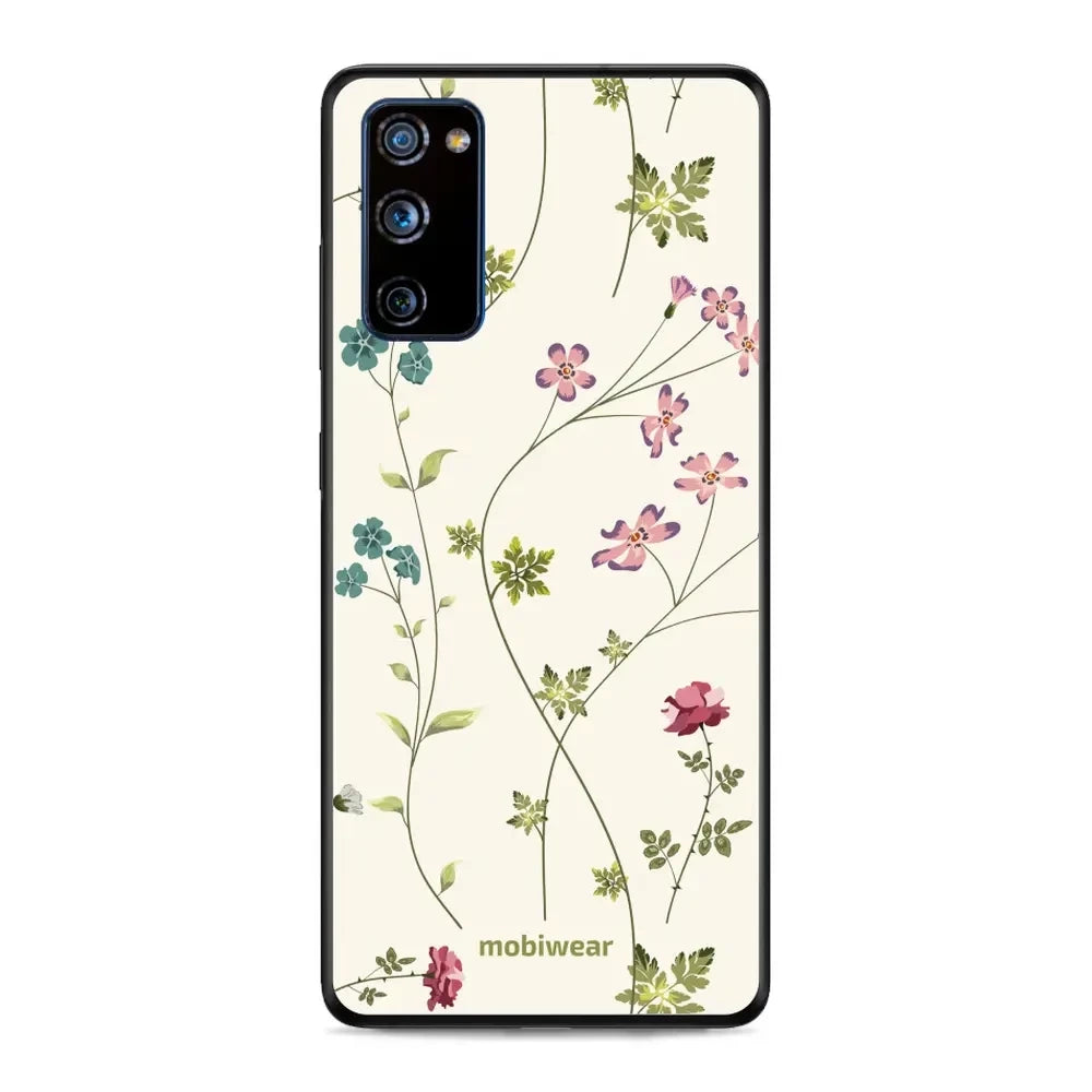 Handyhülle für Galaxy S20 FE, Mobiwear Glossy Case, Idyllische Blüte