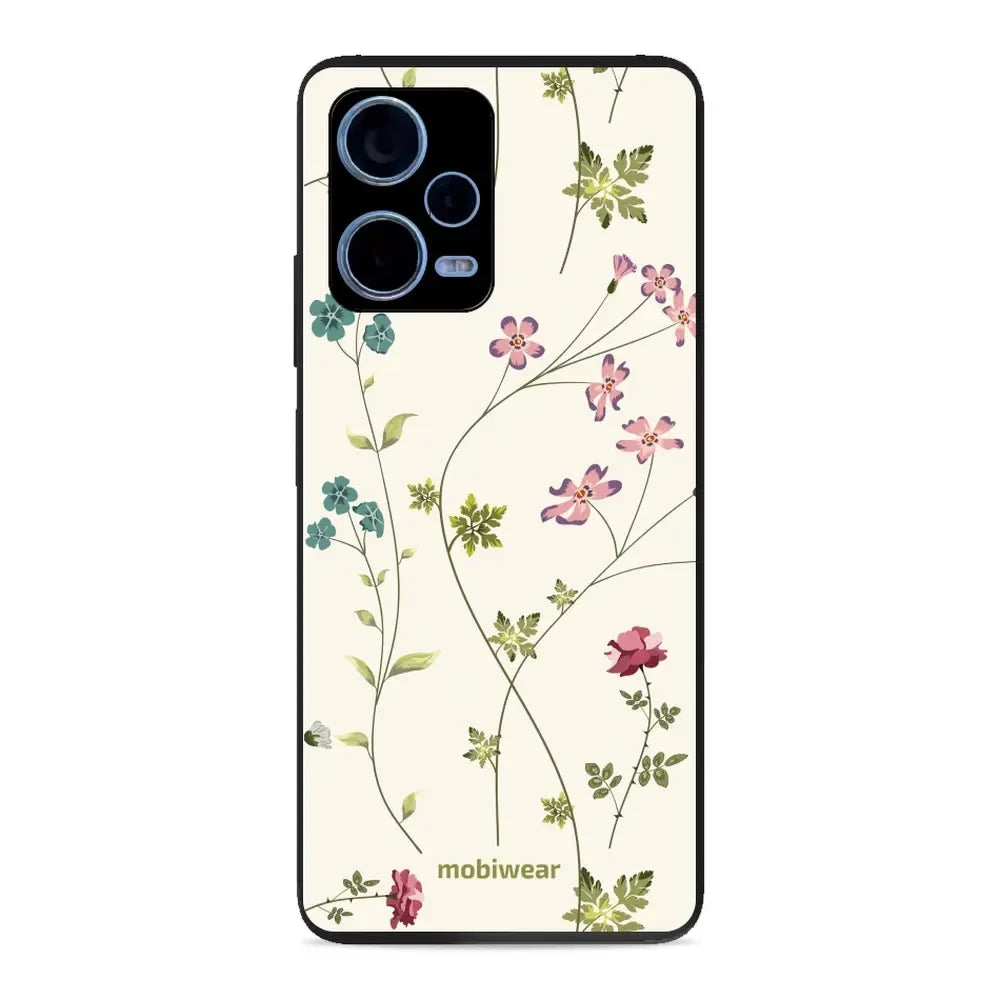Handyhülle für Xiaomi Redmi Note 12 Pro+ 5G, Mobiwear Glossy Case, Idyllische Blüte