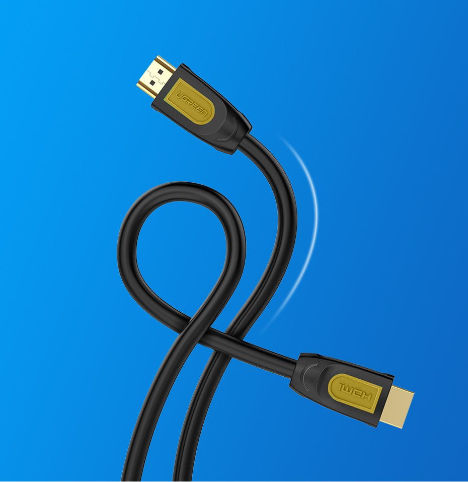Kabel Ugreen HDMI 4k 60Hz 30 AWG 19 pin, 2.0v, 2m, Schwarz