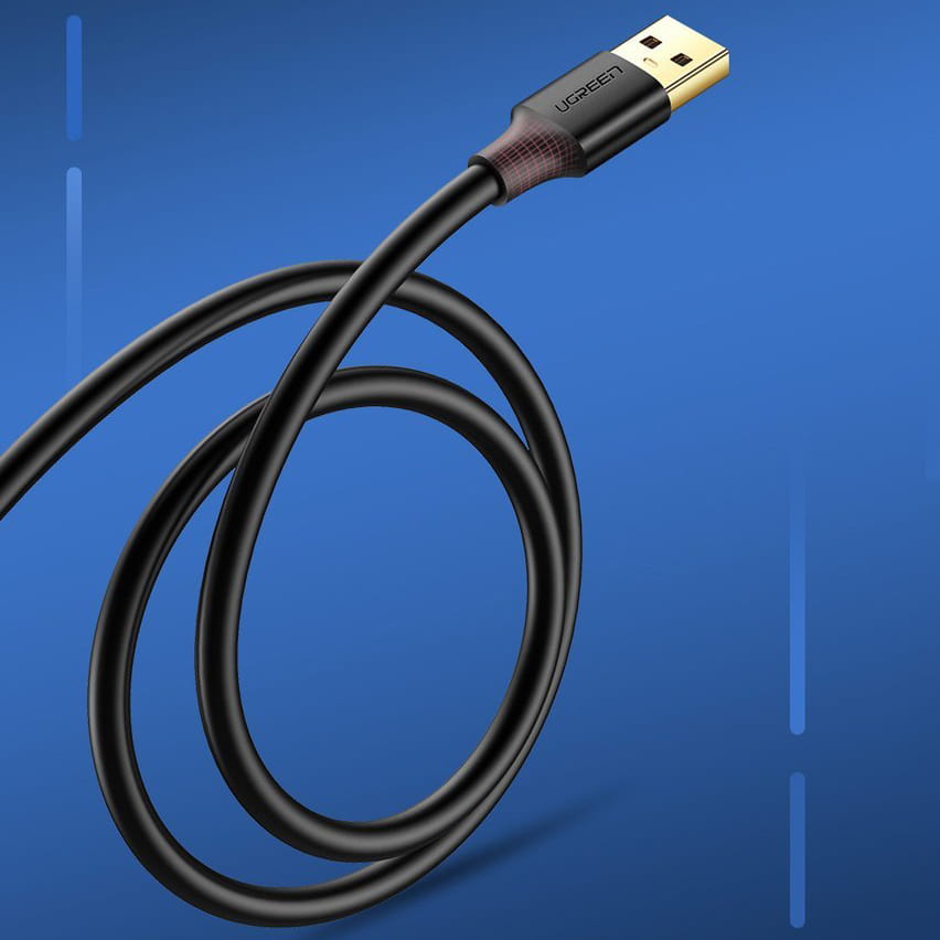 Adapterkabel USB (Buchse) - USB (Stecker), Ugreen 3.0, 5 Gbps, 1,5 m, Schwarz