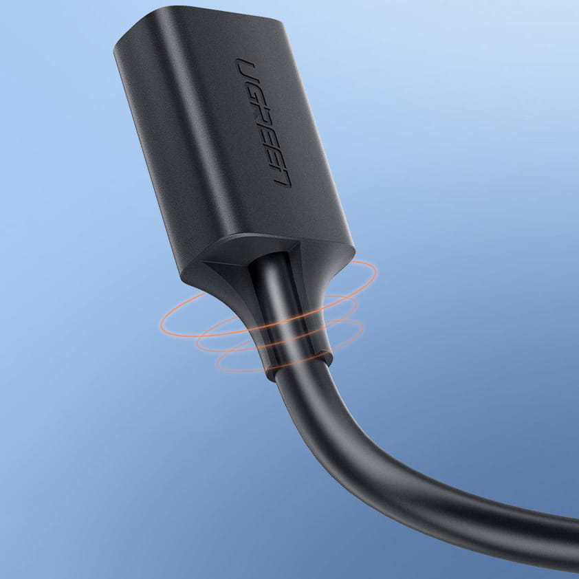 Adapterkabel USB (Buchse) - USB (Stecker), Ugreen 3.0, 5 Gbps, 1,5 m, Schwarz