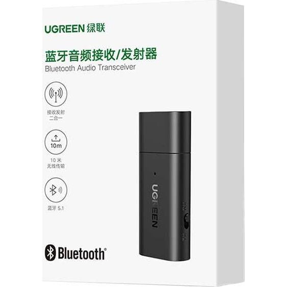 Bluetooth-Funkadapter 5.1 UGREEN Audio-Sender 3,5 mm Miniklinke, Schwarz