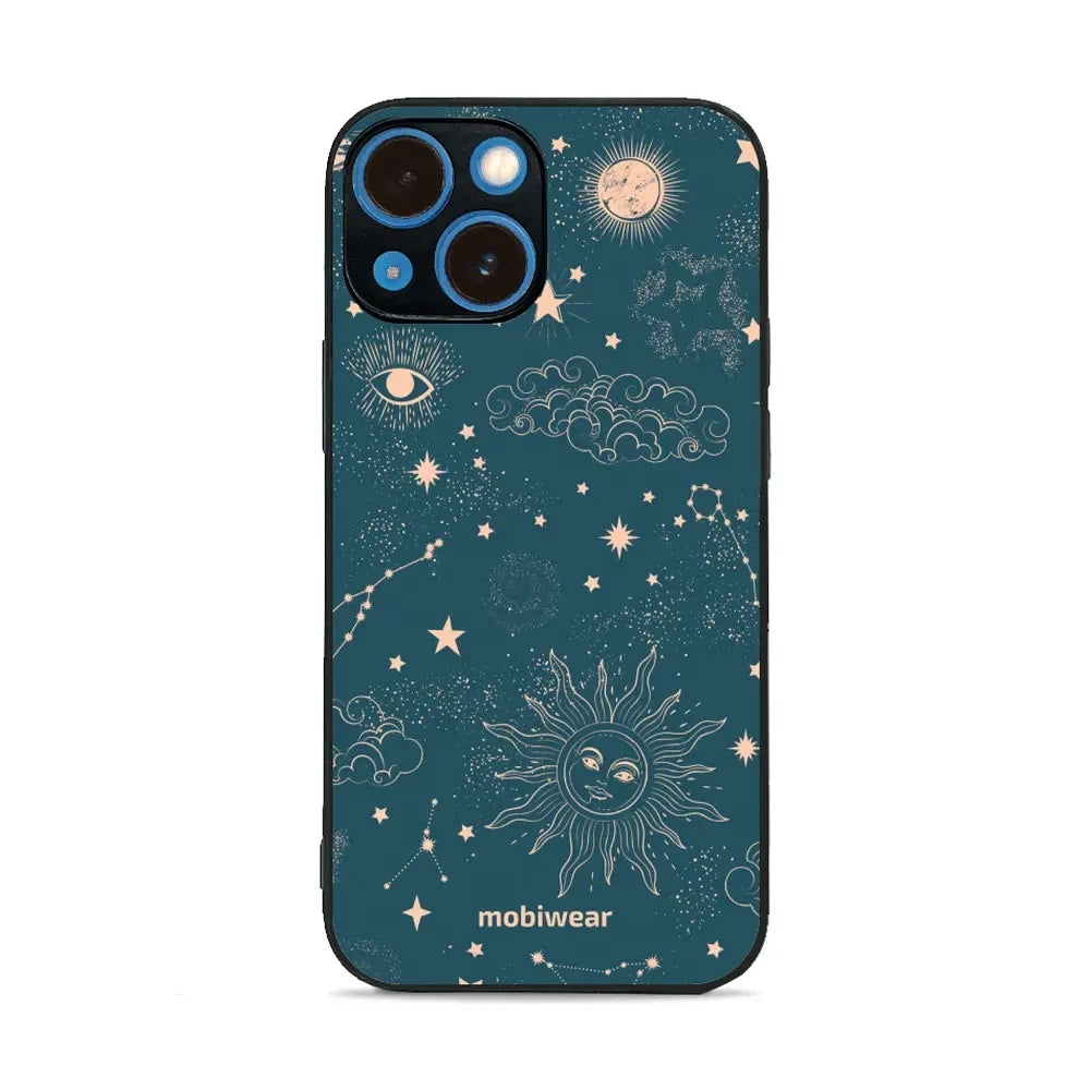 Handyhülle für iPhone 13 Mini, Mobiwear Glossy Case, Astraler Staub