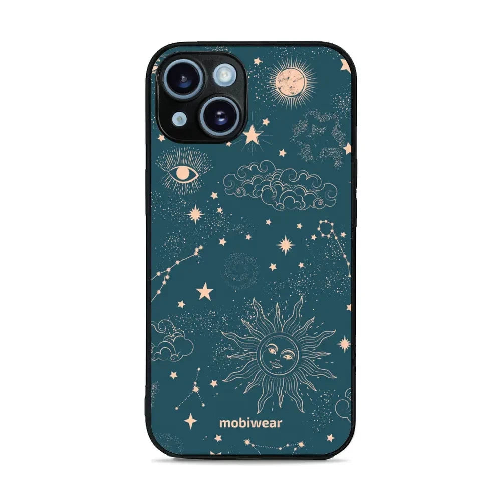 Handyhülle für iPhone 14, Mobiwear Glossy Case, Astraler Staub