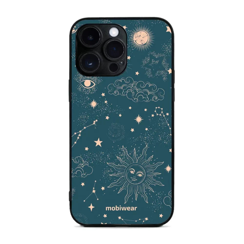 Handyhülle für iPhone 14 Pro Max, Mobiwear Glossy Case, Astraler Staub