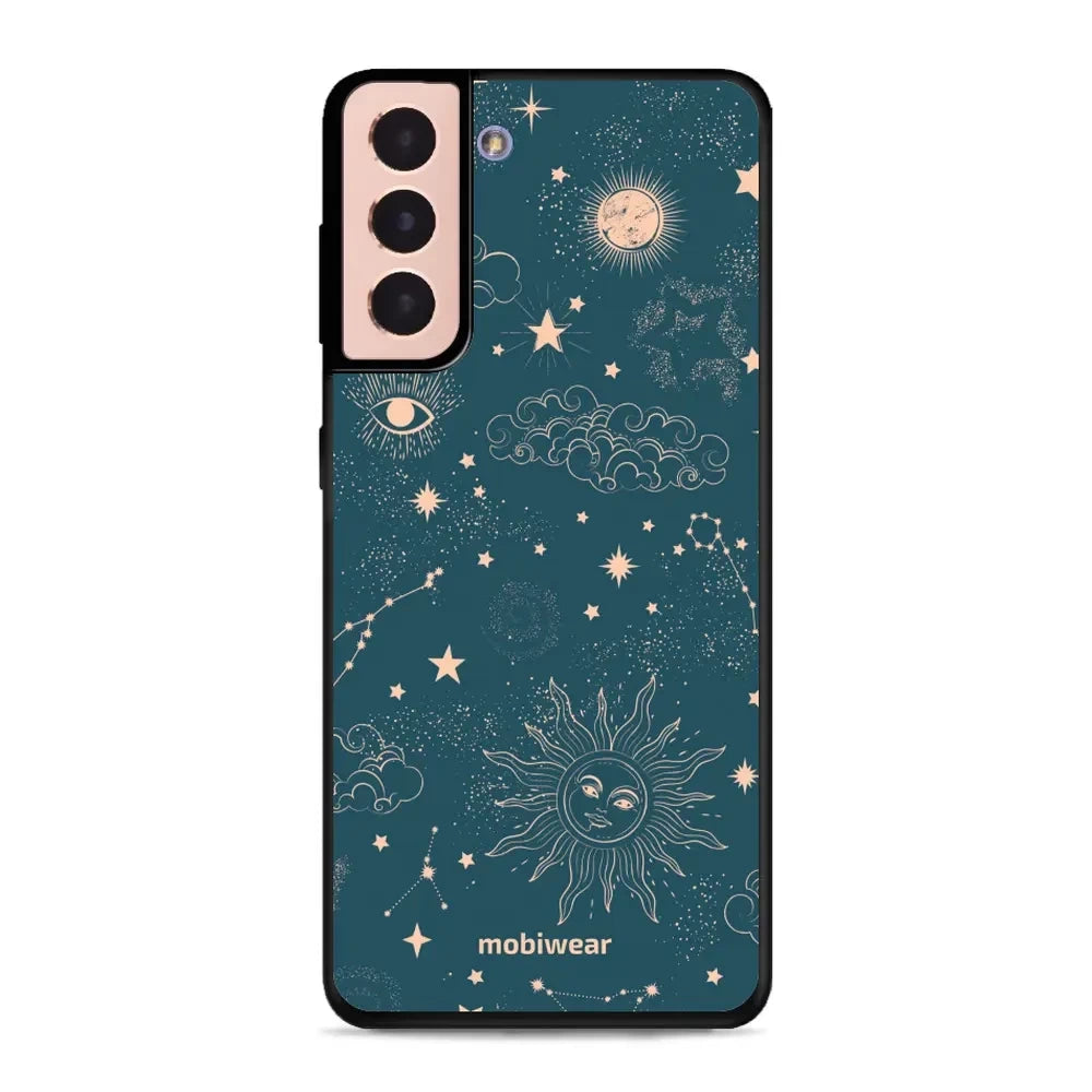 Handyhülle für Galaxy S21, Mobiwear Glossy Case, Astraler Staub
