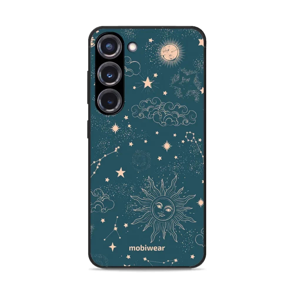 Handyhülle für Galaxy S23 Plus, Mobiwear Glossy Case, Astraler Staub