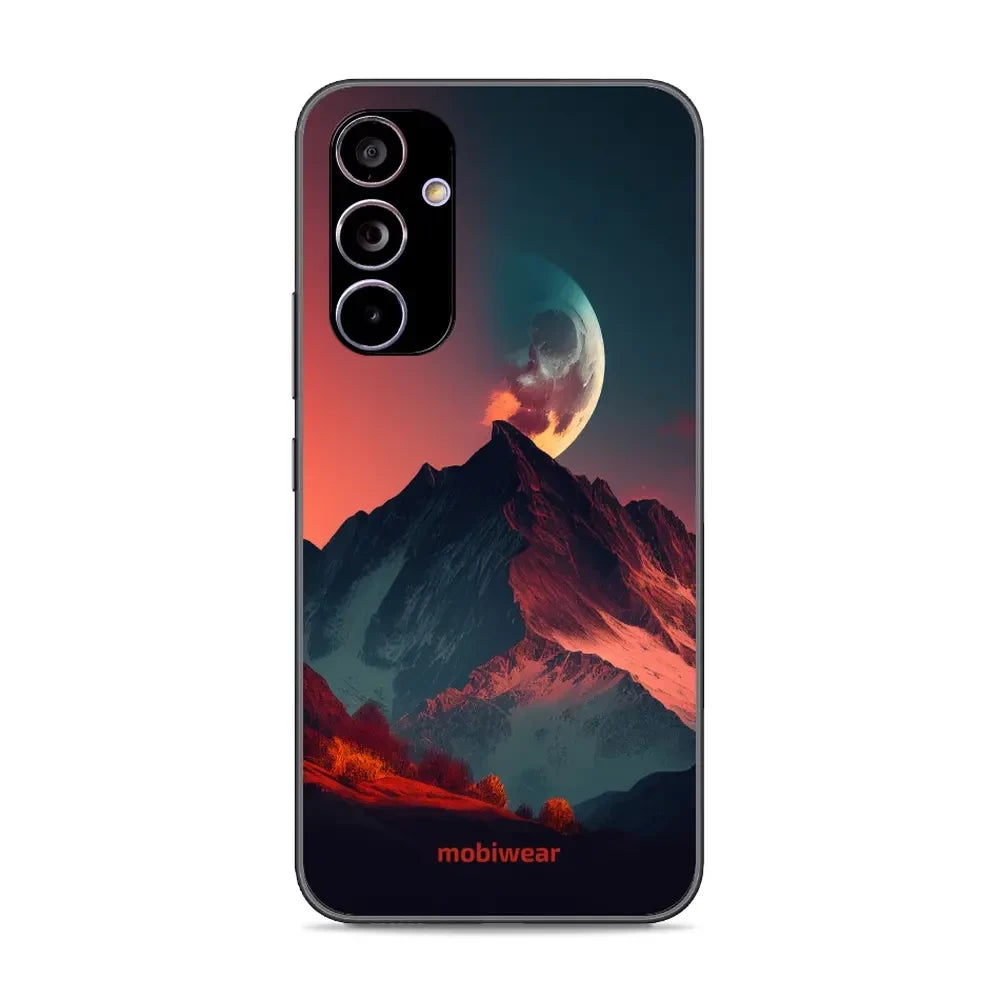 Handyhülle für Galaxy A54 5G, Mobiwear Glossy Case, Gebirgsdämmerung