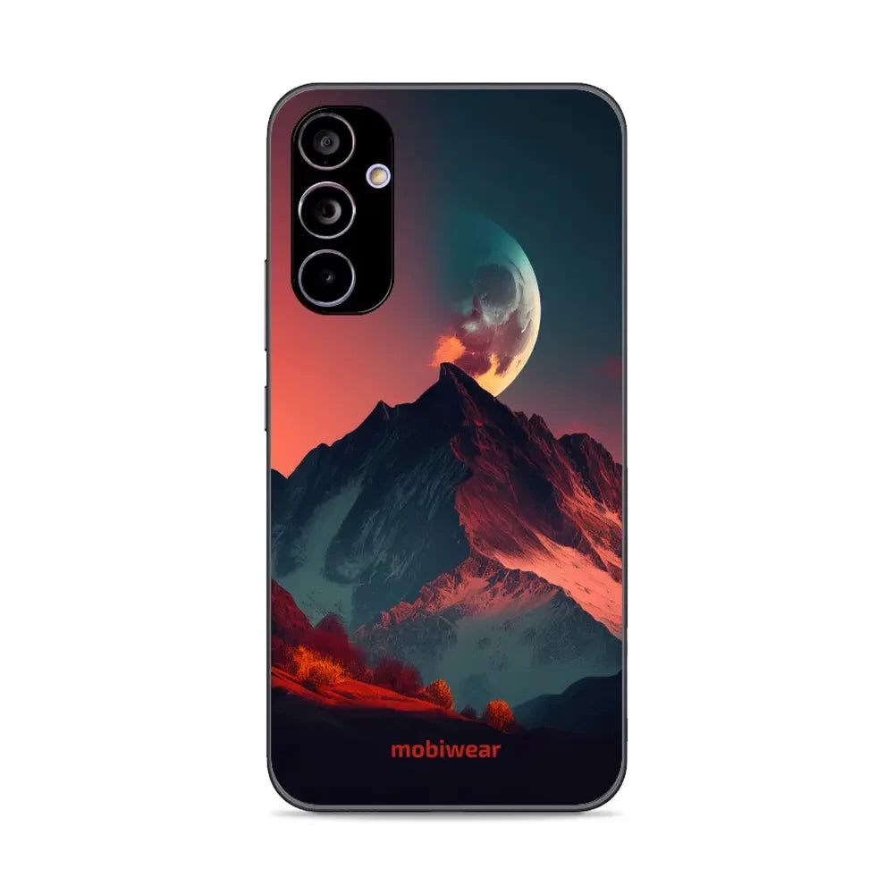 Handyhülle für Galaxy A34 5G, Mobiwear Glossy Case, Gebirgsdämmerung