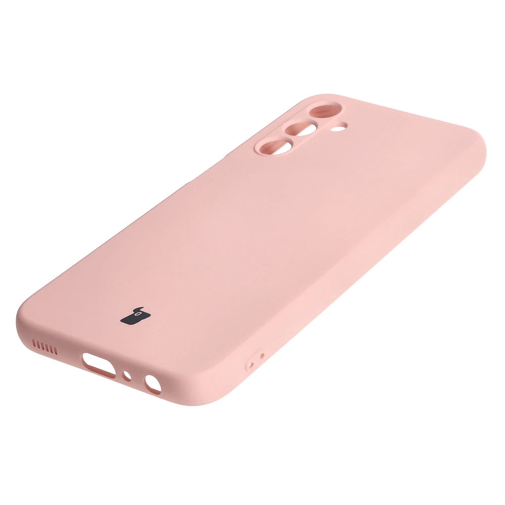Schutzhülle Bizon Case Silicone für Galaxy A24, Hellrosa