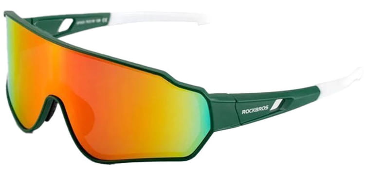 Rockbros polarisierende Fahrradbrille 10165 - Weiß / Grün