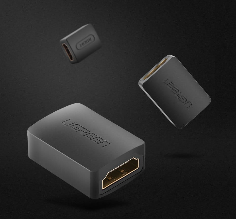Ugreen High Speed HDMI Kabel Adapter/Stecker, Schwarz