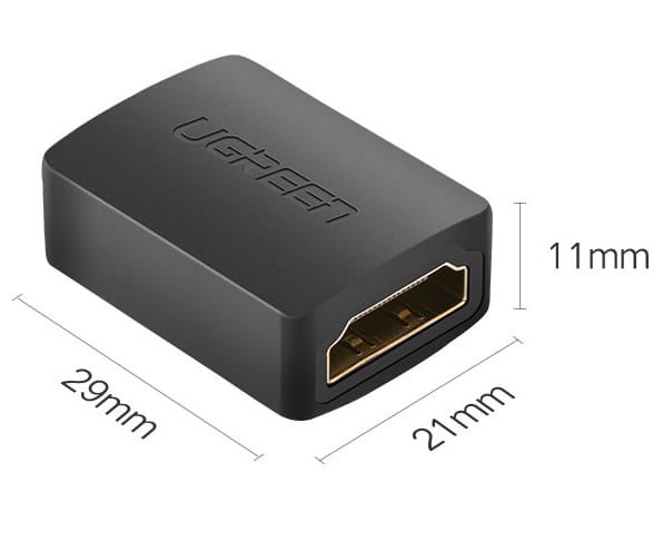 Ugreen High Speed HDMI Kabel Adapter/Stecker, Schwarz