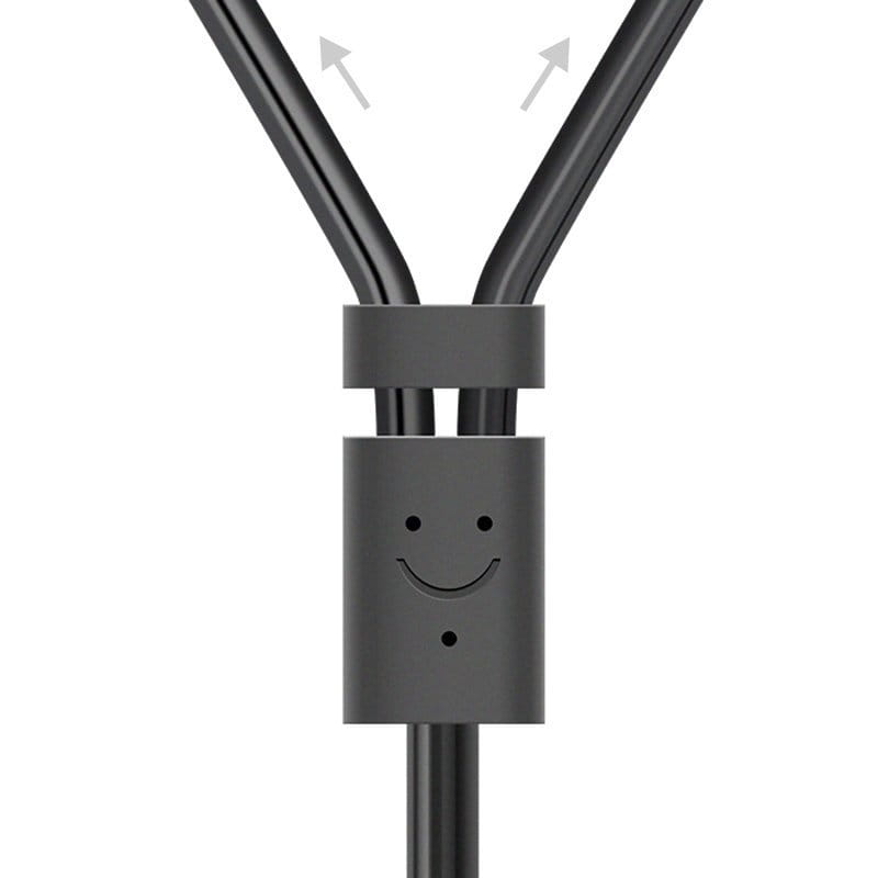 Audiokabel Ugreen 3,5 mm mini jack (weiblich), 2x RCA, 25 cm, Grau